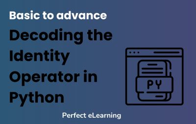 Decoding the Identity Operator in Python: Basic to advance