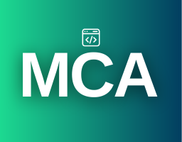 MCA specialization in Full Stack Web development with 100% Placement